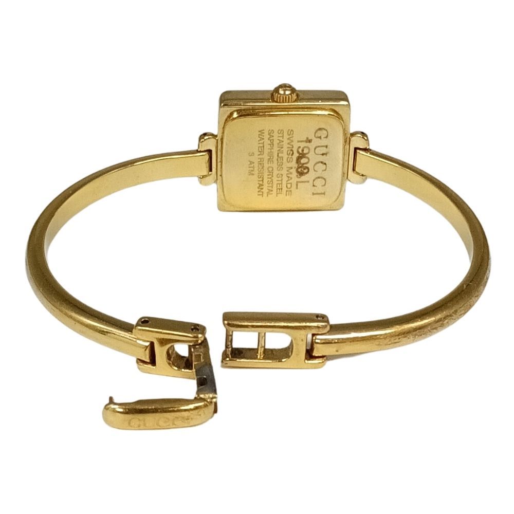 稼動品　箱付き　GUCCI グッチ　1900L スクエア　バングル　腕時計 稼動品 箱付き GUCCI グッチ 1900L スクエア バングル 腕時計 GUCCI
