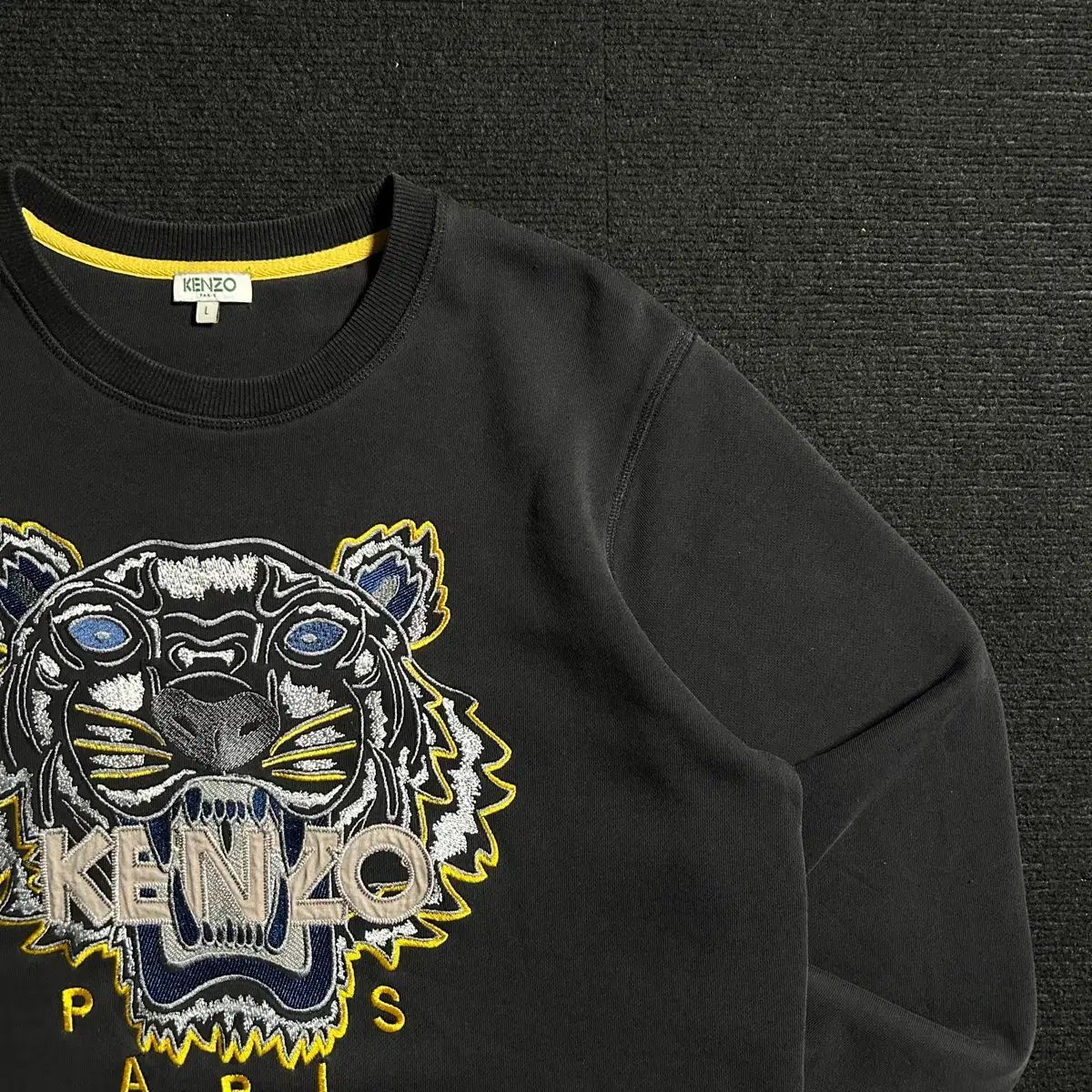 KENZO ケンゾー タイガー 刺繍 ブラック スウェット - メルカリ