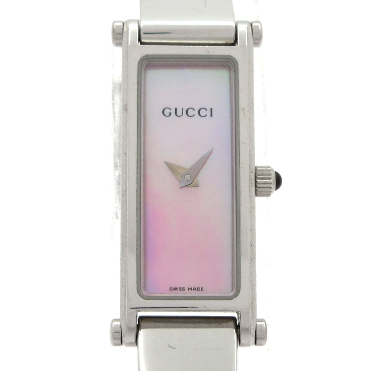 GUCCI(グッチ) 腕時計 - 1500L レディース シェル文字盤 ピンクシェル