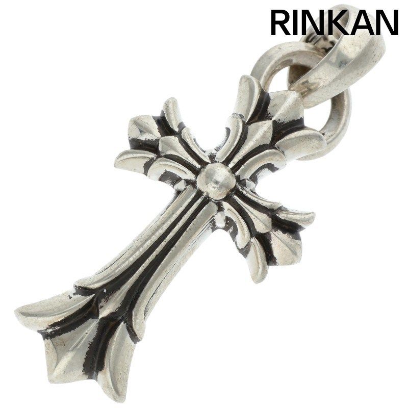 クロムハーツ DBL CH CRS W/BALE/ダブルCHクロスベイル シルバーネックレストップ メンズ