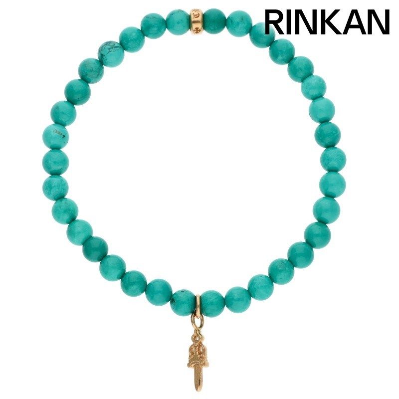 クロムハーツ 22k 6mm BEAD/6mmビーズブレス スタックダガーBEAD6mm