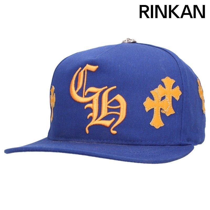 クロムハーツ CH HAT クロスパッチベースボールキャップ帽子 メンズ