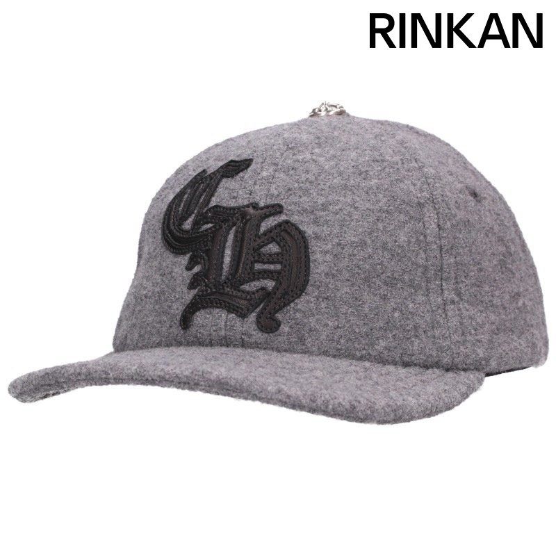 クロムハーツ WOOL CAP CHレザーパッチウールキャップ帽子 メンズ