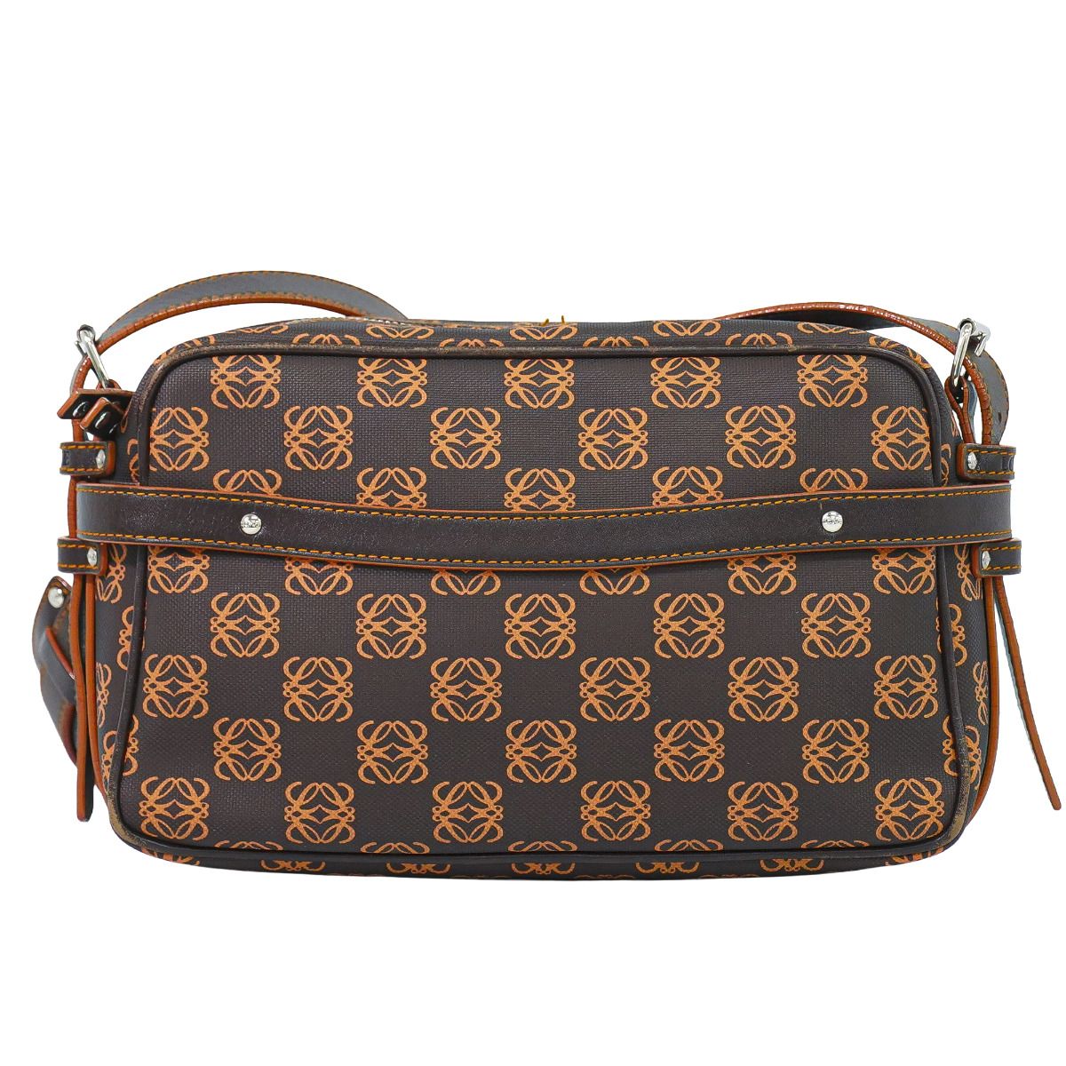 本物 ロエベ LOEWE リピート アナグラム ショルダーバッグ PVC