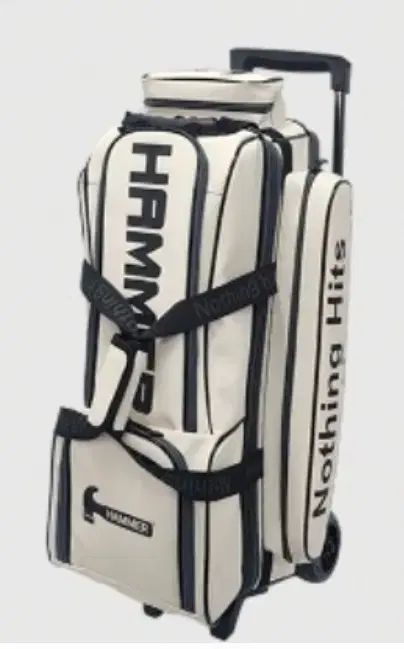 ボーリングバッグ *新品* HAMMER(ハンマー) 3 ボール スリムローラーバッグ 白