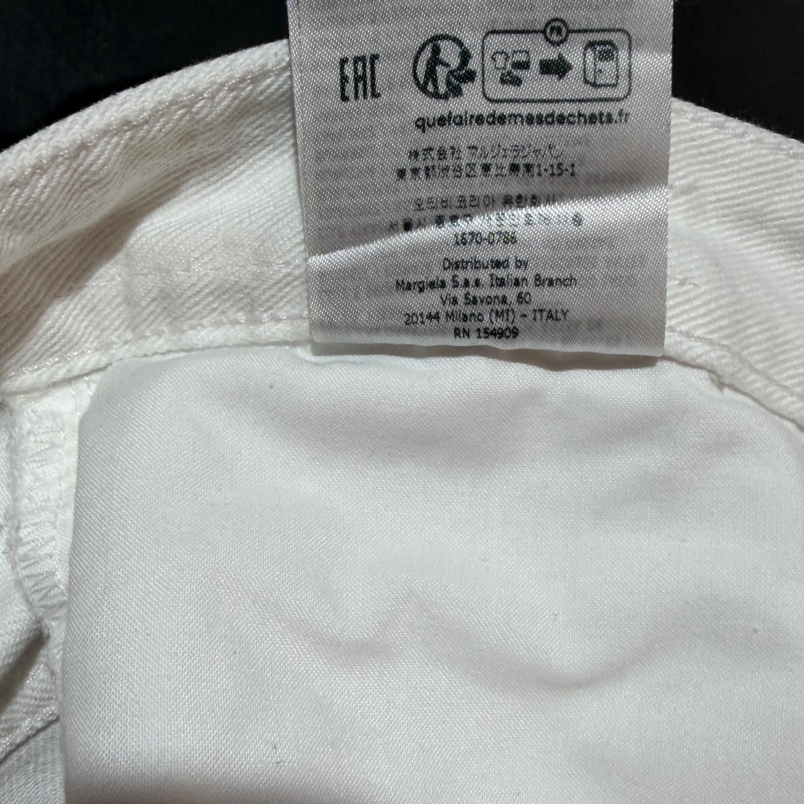MM6 PANTS 5 POCKETS 5ポケットデニムパンツ ペイント加工 エムエム