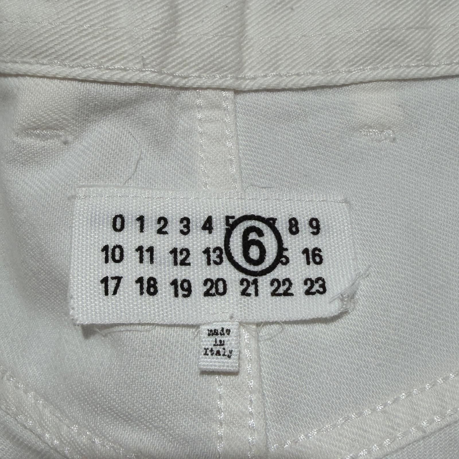 MM6 PANTS 5 POCKETS 5ポケットデニムパンツ ペイント加工 エムエム