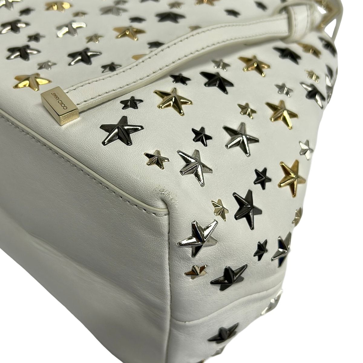 JIMMY CHOO(ジミーチュウ) トートバッグ サシャ 白 スター(星