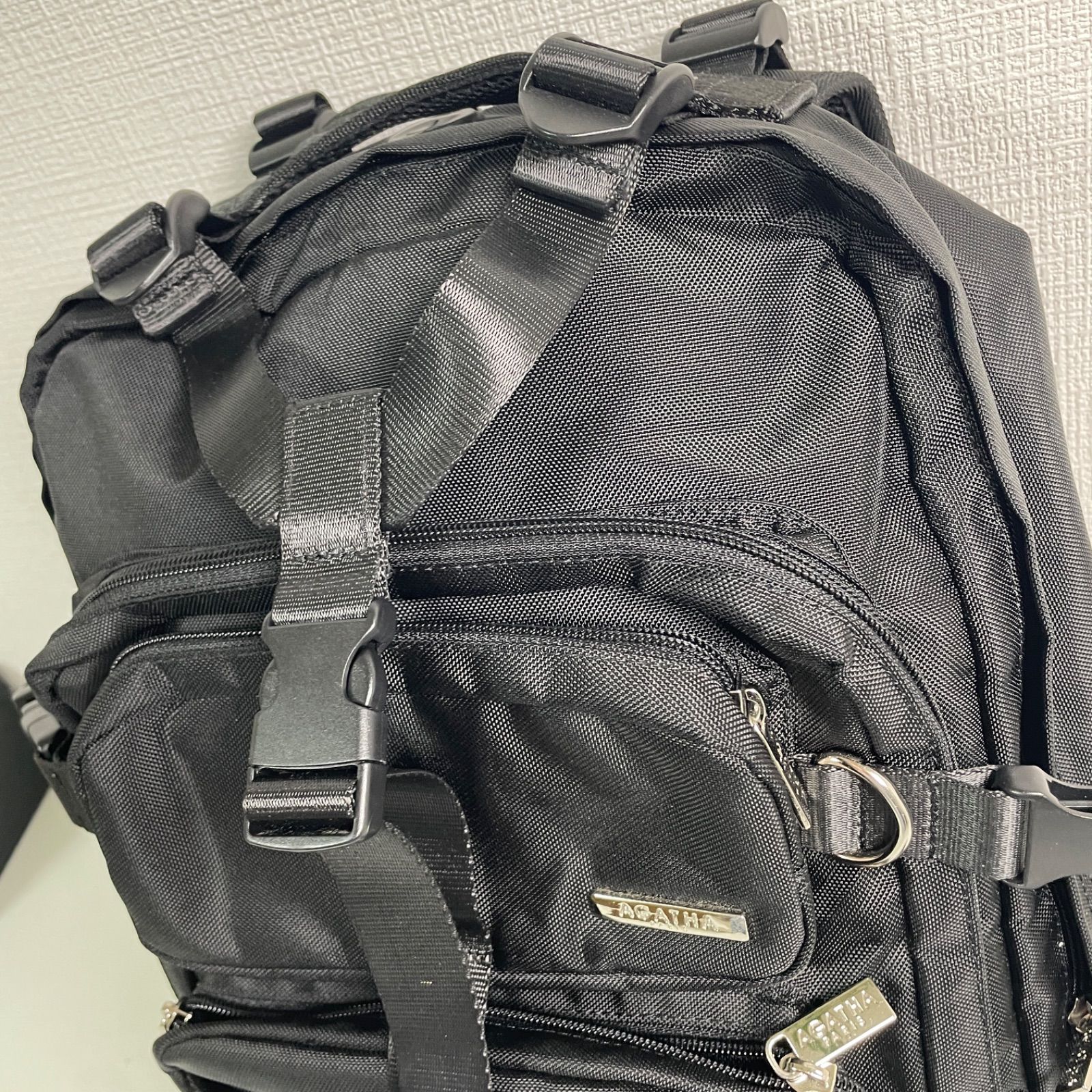 BTS × AGATHA コラボ バックパック リュック ブラック 美品 - メルカリ