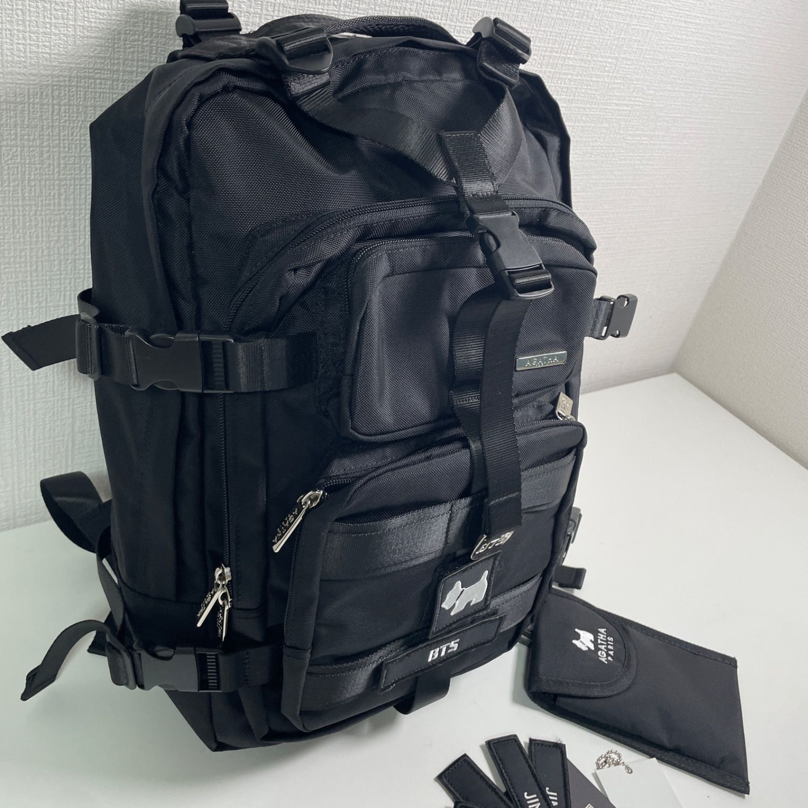BTS × AGATHA コラボ バックパック リュック ブラック 美品 - メルカリ