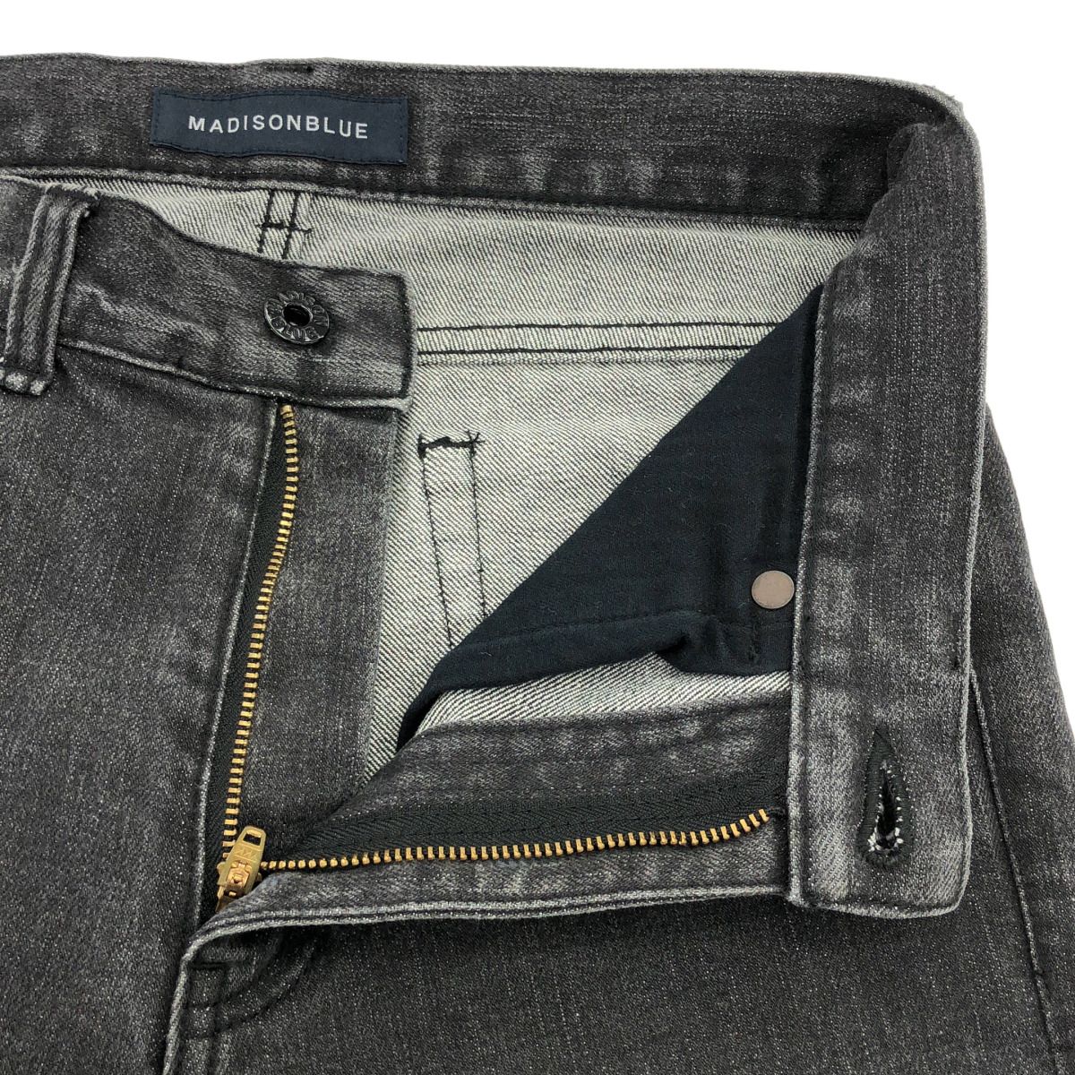 【✨MADISON BLUE 極美品　完売品】ブラックグレーの大人デニム MADISON BLUE マディソンブルー スキニーデニムパンツ MB999-3004
