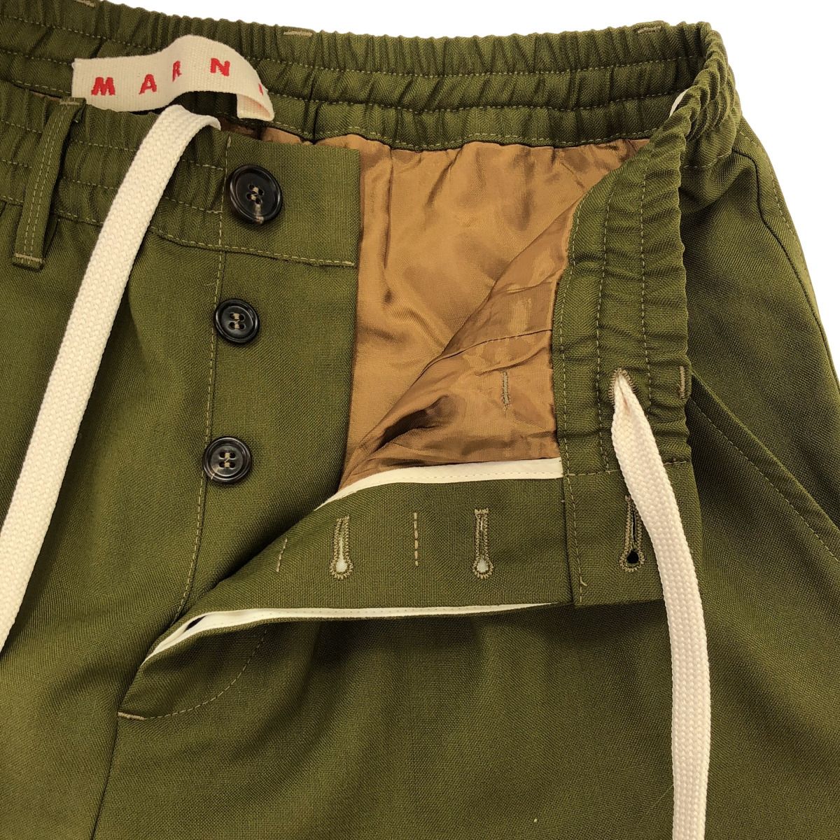 MARNI マルニ 22SS トロピカルウールパンツイージートラウザーパンツ