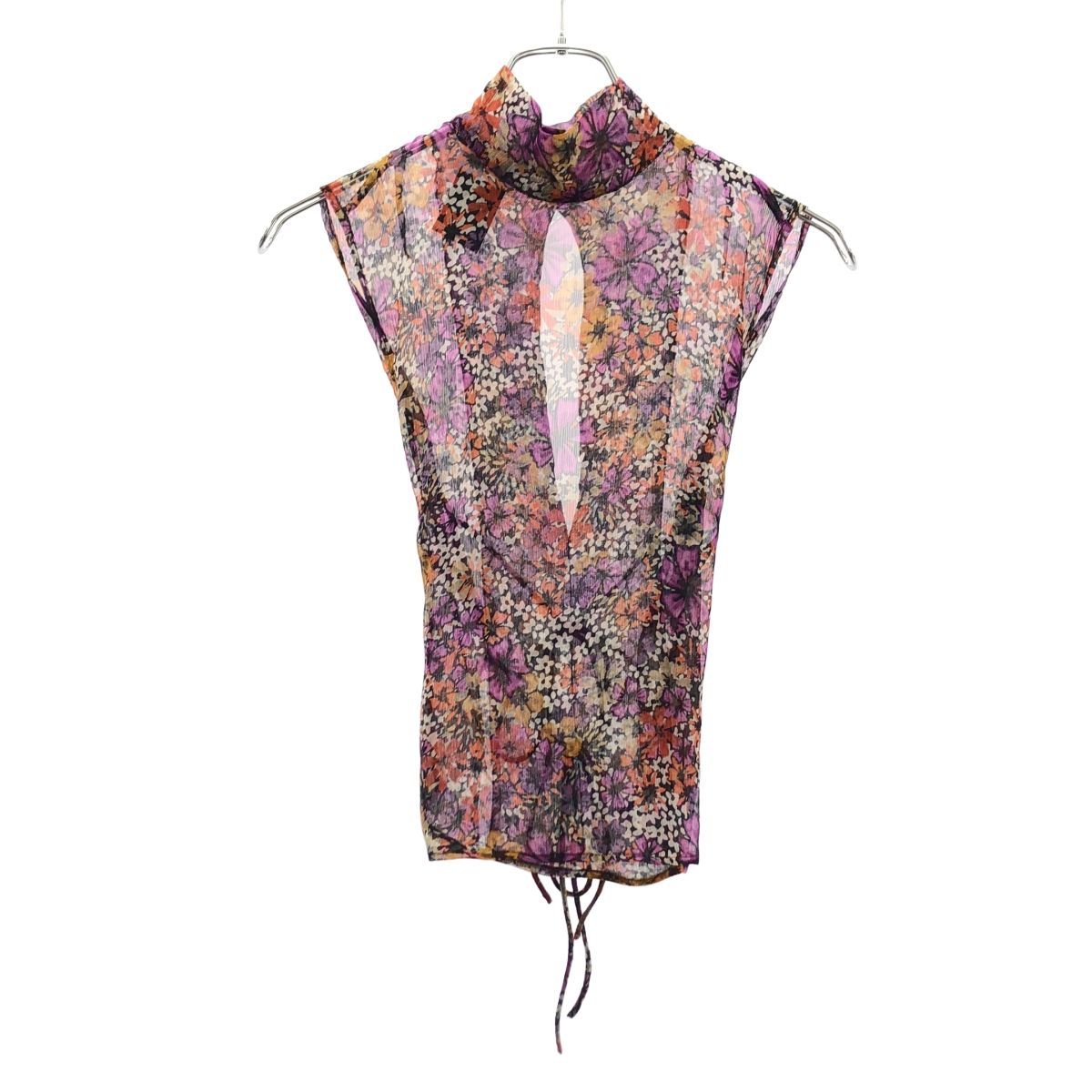 DRIES VAN NOTEN ドリスヴァンノッテン 23SS CARMA 6106 W.W.TOP フラワー ノースリーブトップス 231-010759-6106-976 ミックス 38