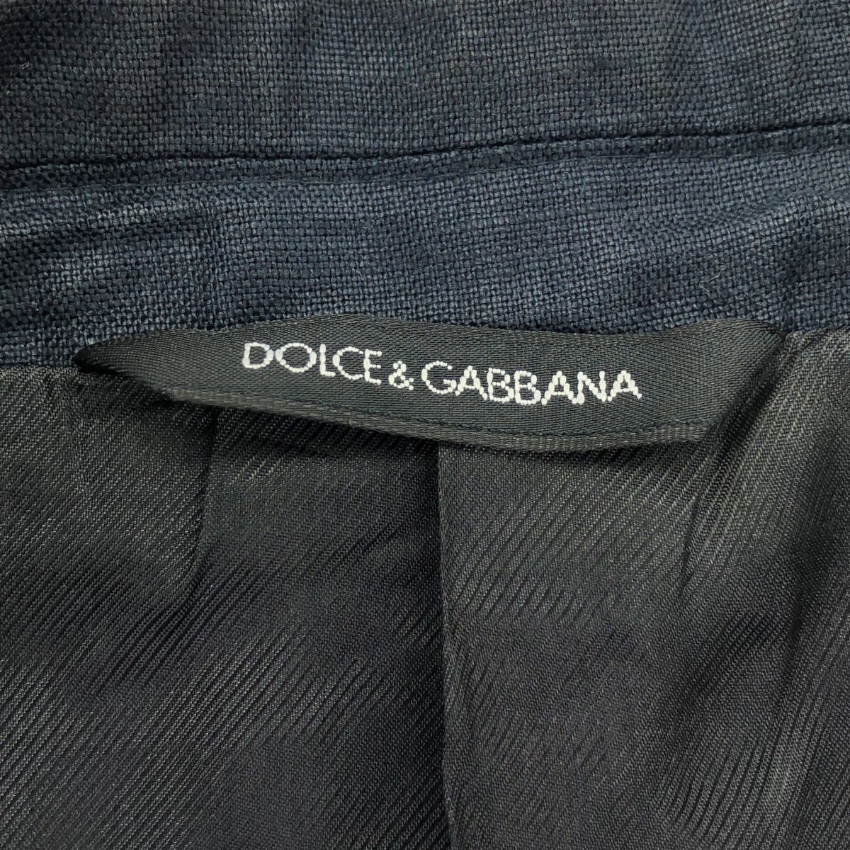 DOLCE&GABBANA ドルチェ＆ガッバーナ リネンテーラードジャケット