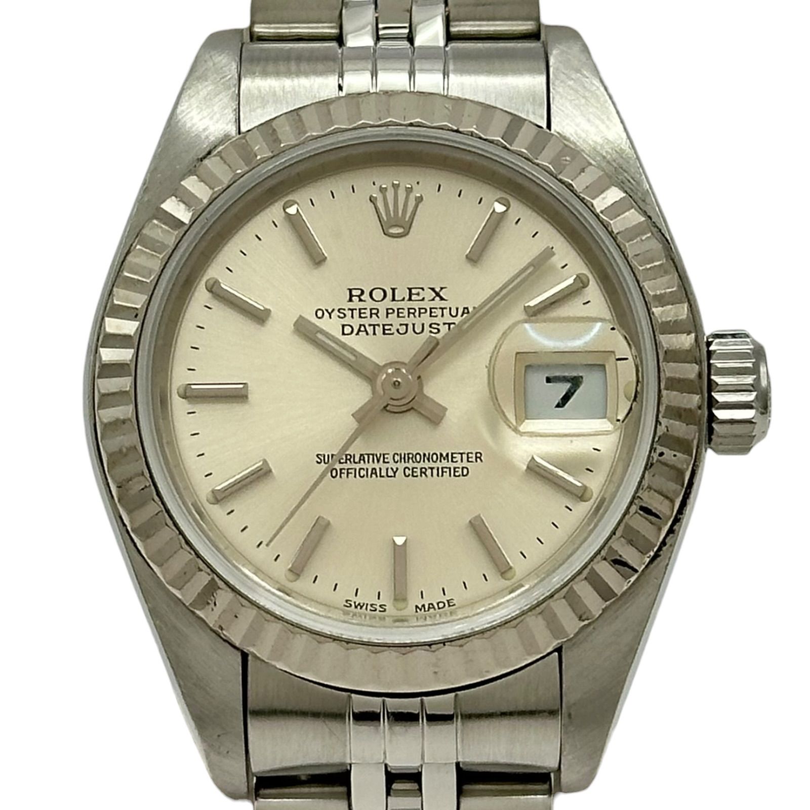 ロレックス ROLEX デイトジャスト 79174 ゴールド ホワイトゴールド/ステンレススチール 自動巻き レディース 腕時計