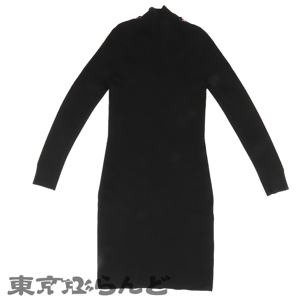 シャネル CHANEL ニットワンピース P65171 K61047 N8892 ブラック 黒x