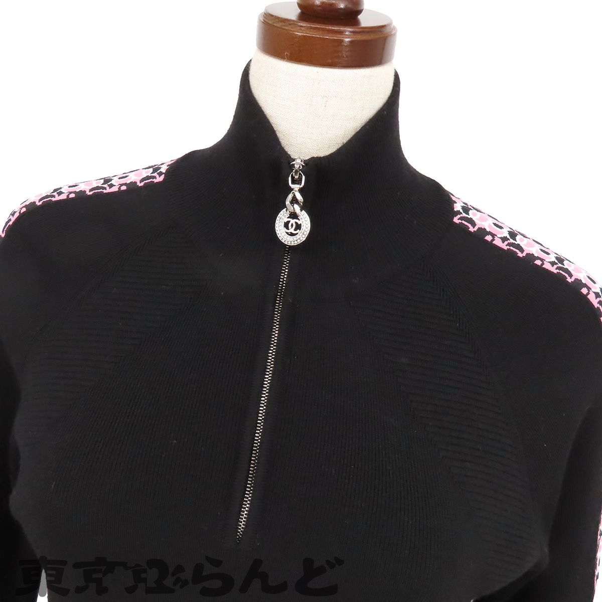 シャネル シャネル CHANEL ニットワンピース P65171 K61047 N8892 ブラック 黒x