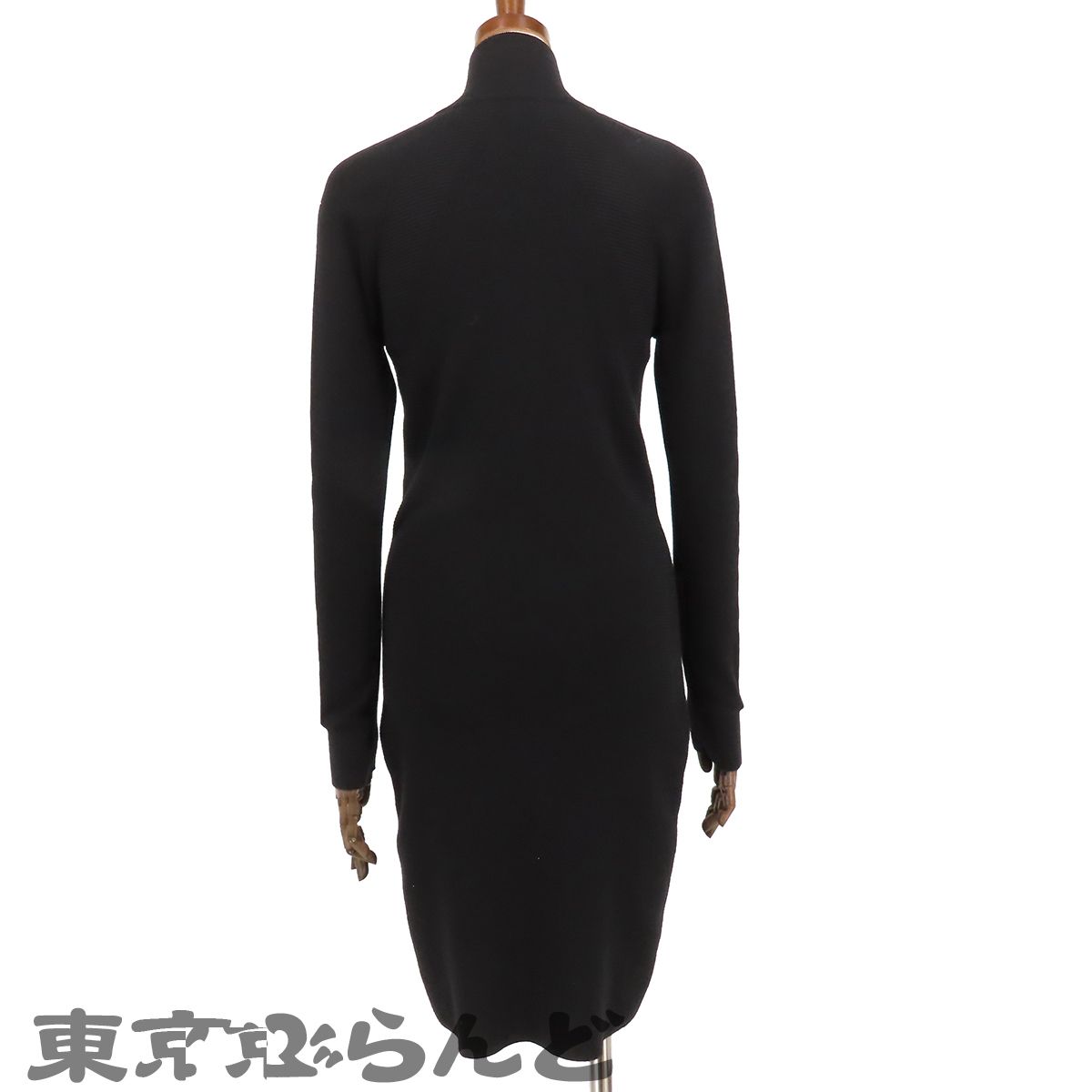 シャネル CHANEL ニットワンピース P65171 K61047 N8892 ブラック 黒x