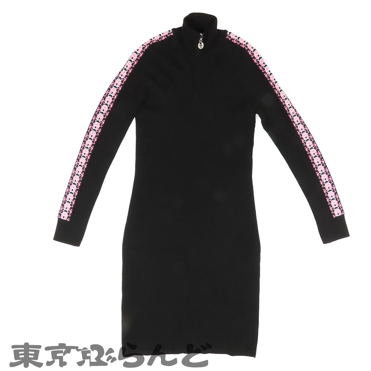 シャネル CHANEL ニットワンピース P65171 K61047 N8892 ブラック 黒x