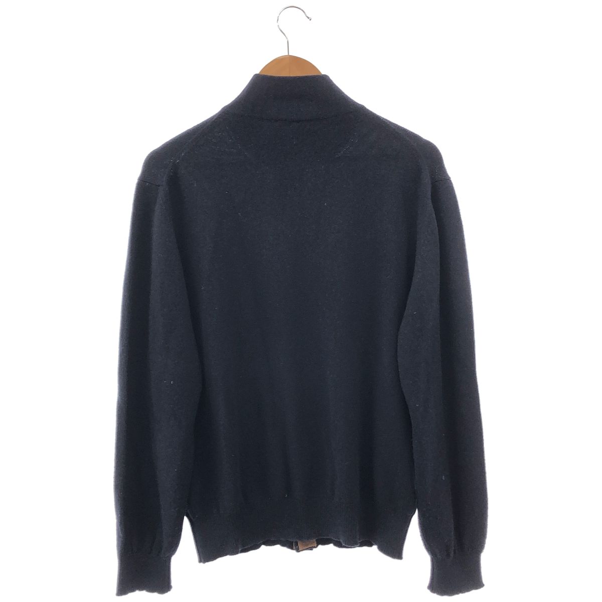 Loro Piana ロロピアーナ ネイビー カシミヤ100 スタンドカラー