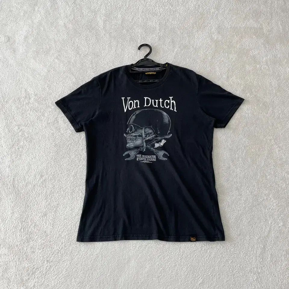XL Von Dutch ボンダッチ スカル Y2K 半袖Tシャツ 105 ヴィンテージ バンドTシャツ