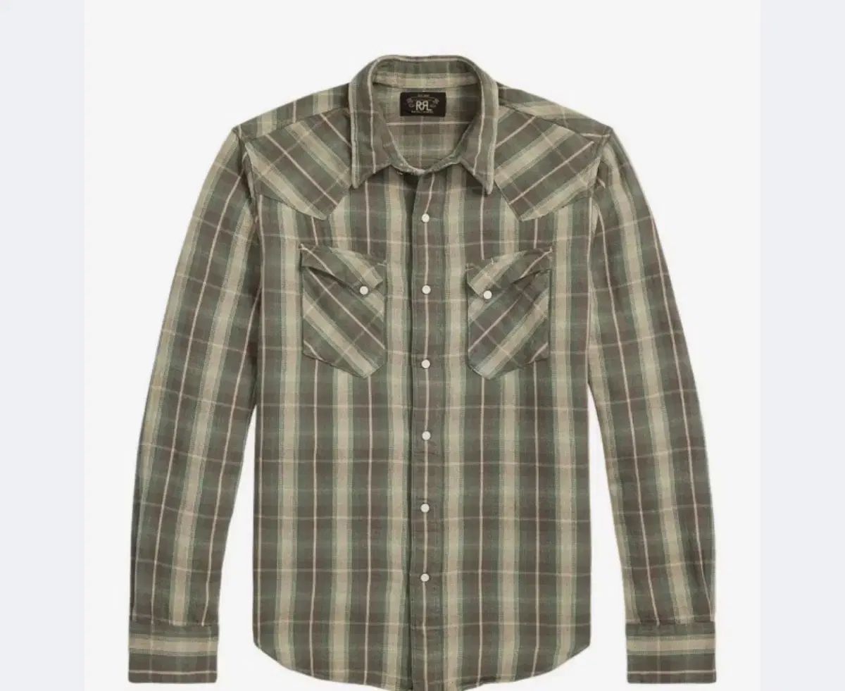 新品 RRL(ダブルアールエル) スリムフィット ツイル PLAID CHECK ウェスタン シャツ XL