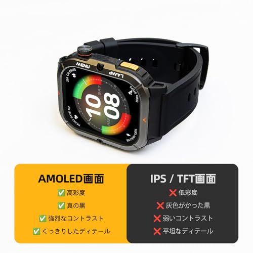 新品】AGM Legion 3 タフネス スマートウォッチ 2026 軍用規格 5ATM