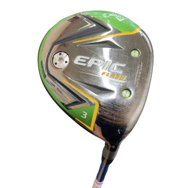 【中古】 キャロウェイ EPIC FLASH STAR 3W フェアウェイウッド FW Speeder EVOLUTION V FW 50 (フレックスS) メンズ 男性用 右利き 右用 Cランク ゴルフクラブ