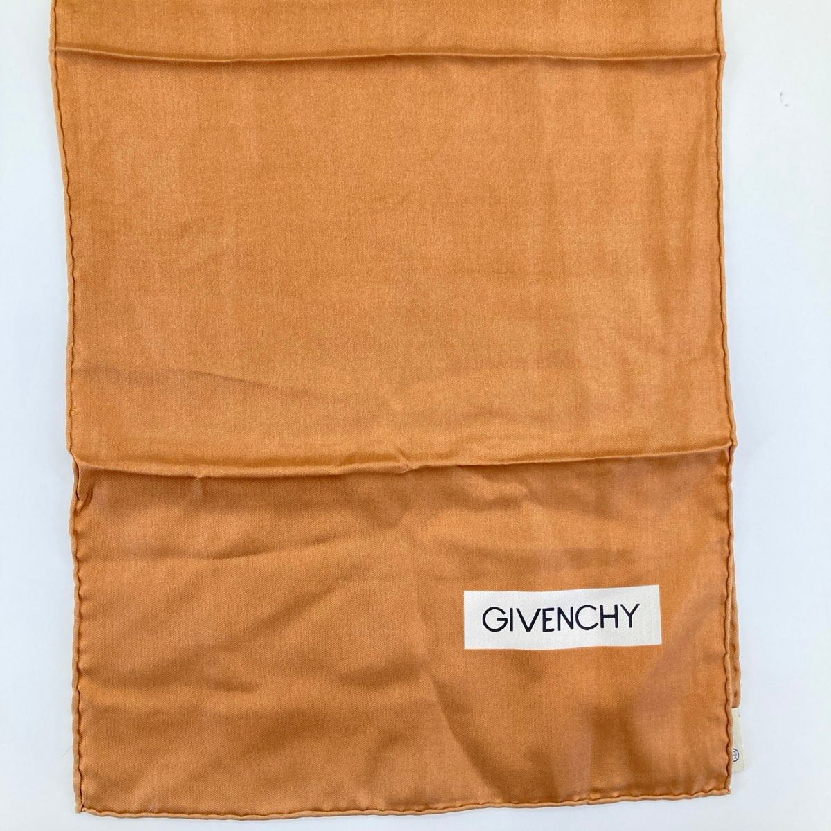 美品 GIVENCHY/ジバンシィ 絹100% シルク スカーフ/ストール ブラウン