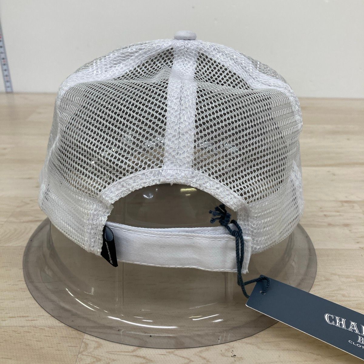 極美品 CHALLENGER RACING/メッシュキャップ/newhattan/ホワイト/白