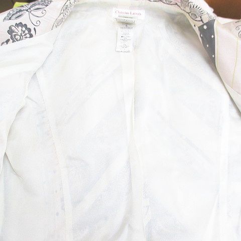 クリスチャンラクロワ CHRISTIAN LACROIX ジャケット 薄手 絹 シルク