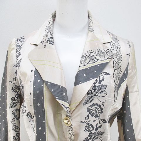 クリスチャンラクロワ CHRISTIAN LACROIX ジャケット 薄手 絹 シルク
