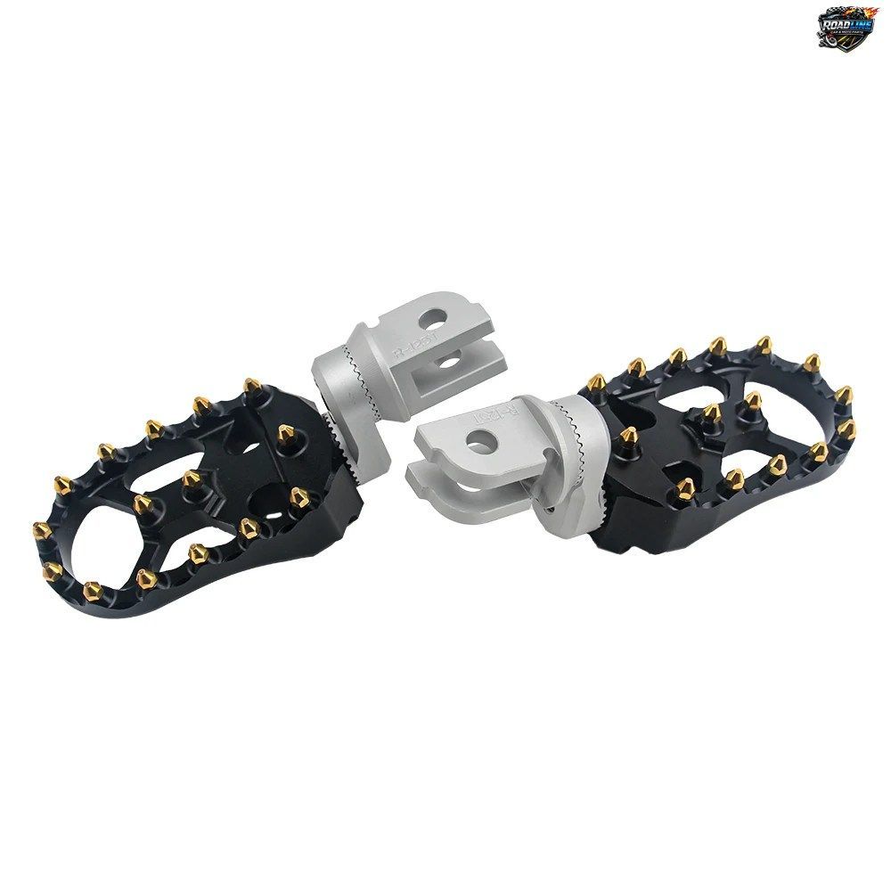 BMW R1250R R1250RS R 1250RS R 1250 R オートバイ用フロントフットペグペダル 360°回転調整可能フットペグ 滑り止めフットレスト