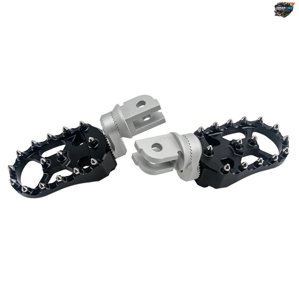 BMW R1250R R1250RS R 1250RS R 1250 R オートバイ用フロントフットペグペダル 360°回転調整可能フットペグ 滑り止めフットレスト
