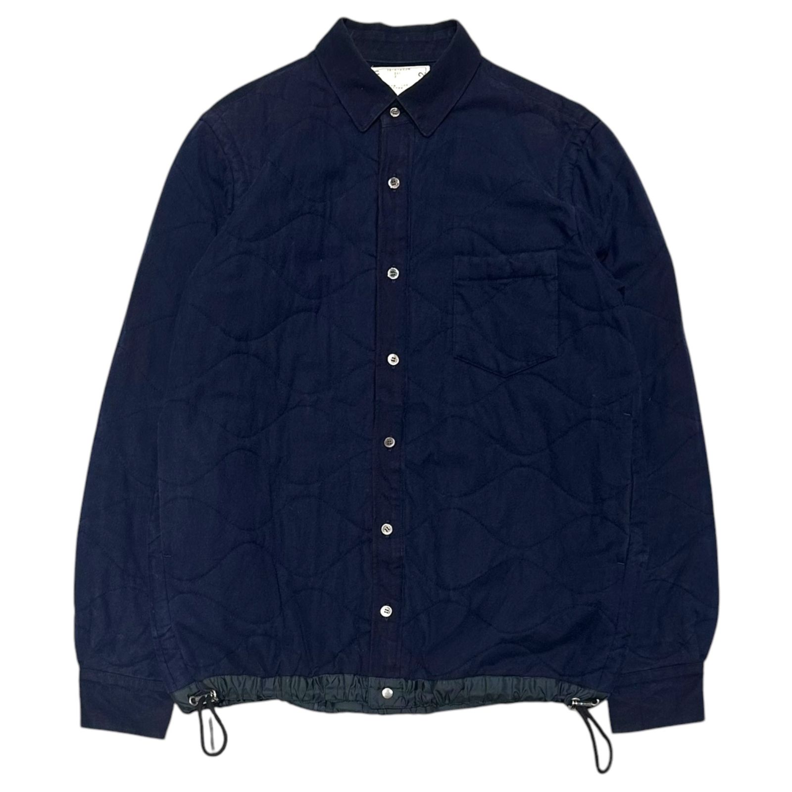 【定価91800円】sacai 16ss 刺繍シャツジャケット　ブルゾン sacai(サカイ) 2016AW Quilted Drawstring Shirt Jacket キルティング
