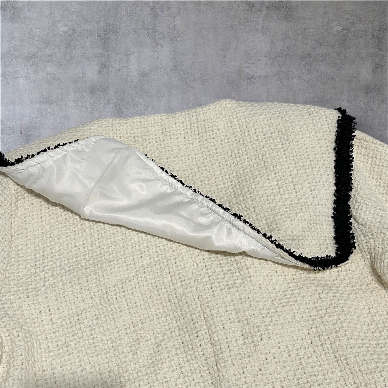 新品タグ付き】AMAIL TOKYO Tweed big collar コート ツイード