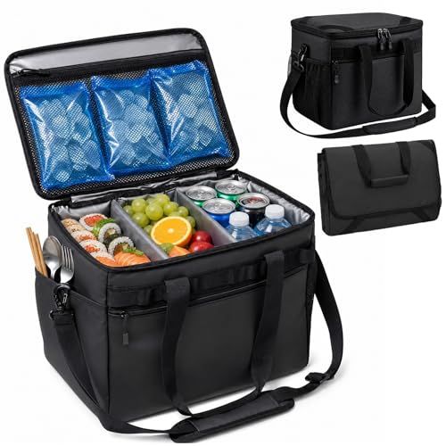 保冷バッグ ソフトクーラーバッグ 15L/38L クーラーバッグ 折りたたみ式 軽量 撥水加工 保冷保温 2WAYショルダー付き 大容量 ランチバッグ お弁当バッグ アウトドア キャンプ 買い物 通勤 通学 ブラックt
