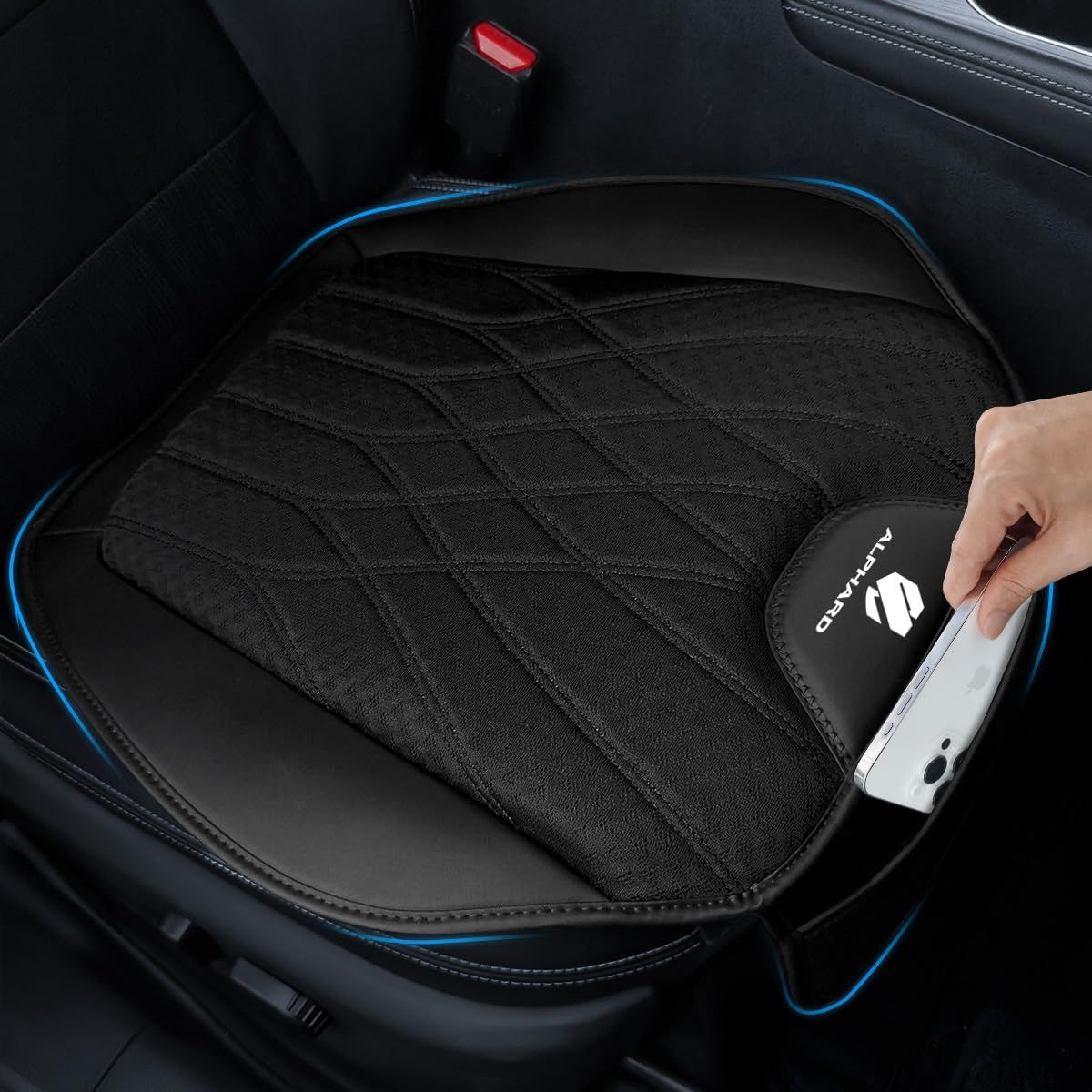 アルファード 車用 シートクッション Alphard 40系 20系 30系 爽快メッシュ 低反発 蒸れない カーシート 座布団 | クールカーシート,収納ポケット付き,自宅用,オフィス,滑り止め,母の日父の日敬老の日,誕生日プレゼント用（1PCS，ブラッts 10,000円