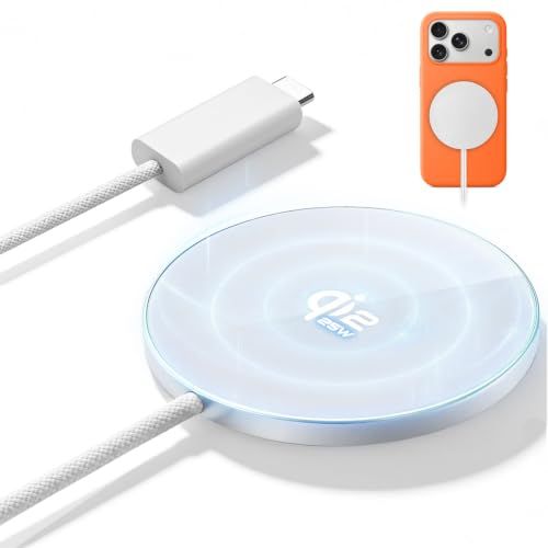 【2026年新型25wワイヤレス充電器】magsafe充電器Qi2認証 マグネット式 スマホ充電器 急速充電 置くだけ マグセーフ充電器 超薄軽量 過熱保護 短絡保護機能付き コンパチブルiPhone17/16シリーズ(iOS 26バージョン以降) iPhts 8,140円