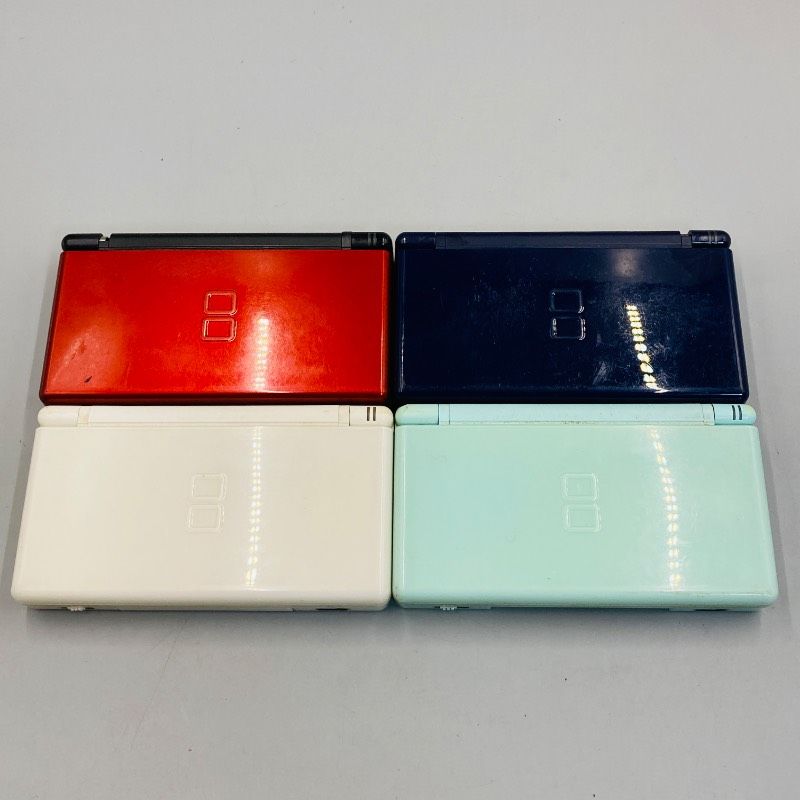[Junk] [Set of 4] Nintendo DS Lite Main Unit Crimson/ Black Jet Black Crystal White Ice Blue Red Black White Light Blue USG-001 DS Hard Nintendo GB7