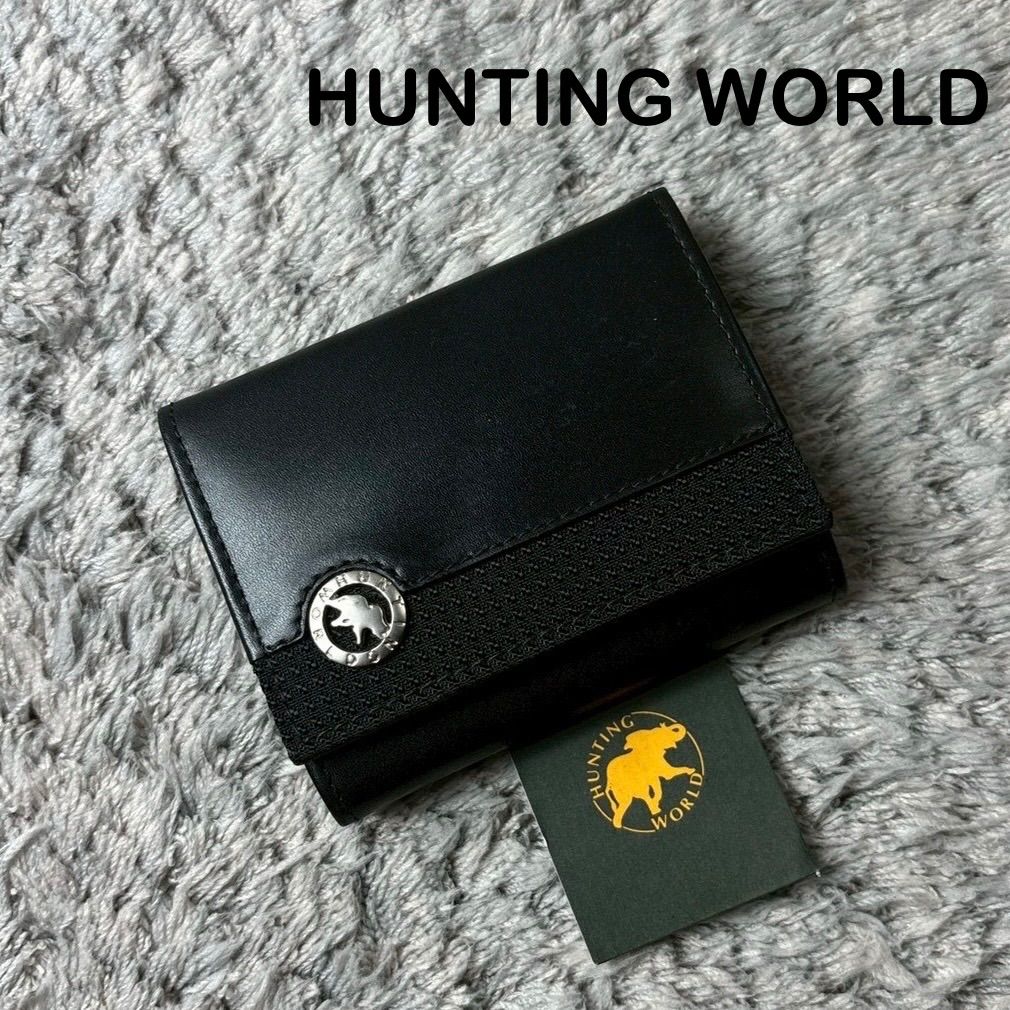 HUNTINGWORLD本革コインケース箱付ミニ財布ハンティングワールド三