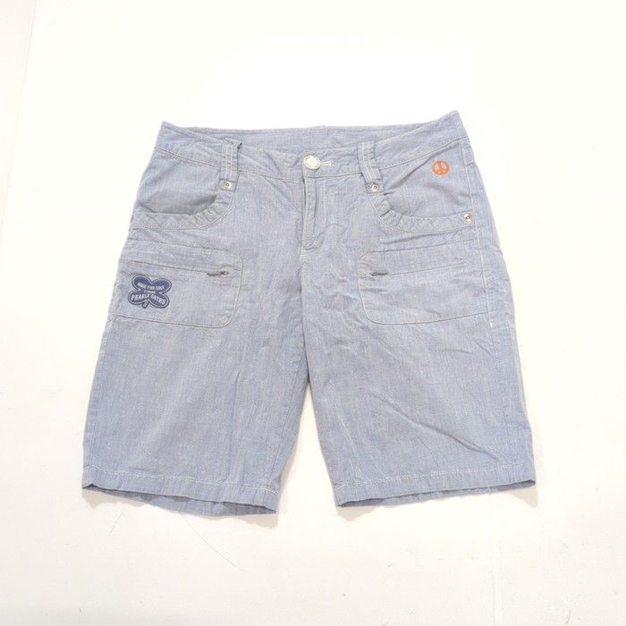 レディースショートパンツ ブルー
