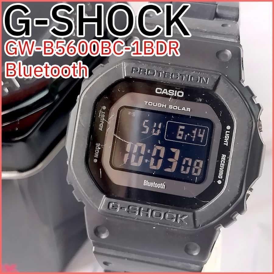 【稼働】CASIO G-SHOCK 腕時計 デジタル 電波ソーラー ブルートゥース クォーツ 箱付 液晶反転 純正ブレス カシオ Bluetooth【W304A】