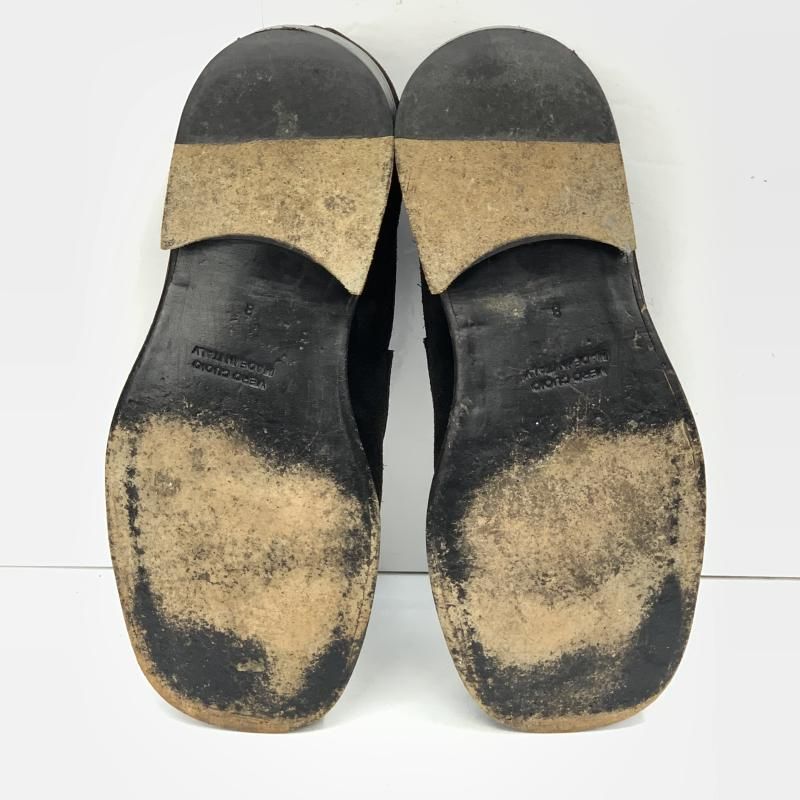中古】GIORGIO ARMANI スエードローファー サイズ8 ブラック