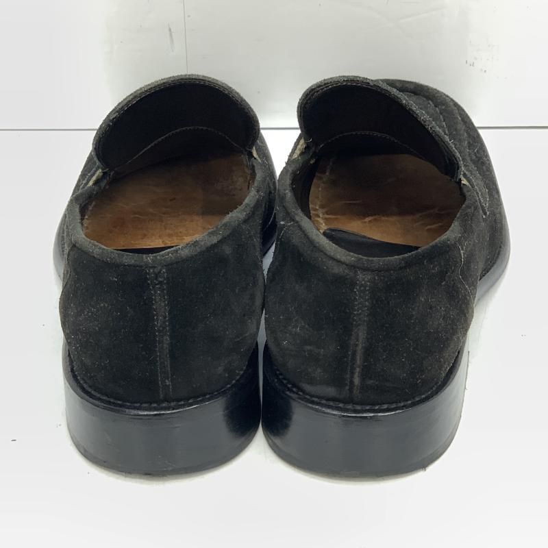 中古】GIORGIO ARMANI スエードローファー サイズ8 ブラック