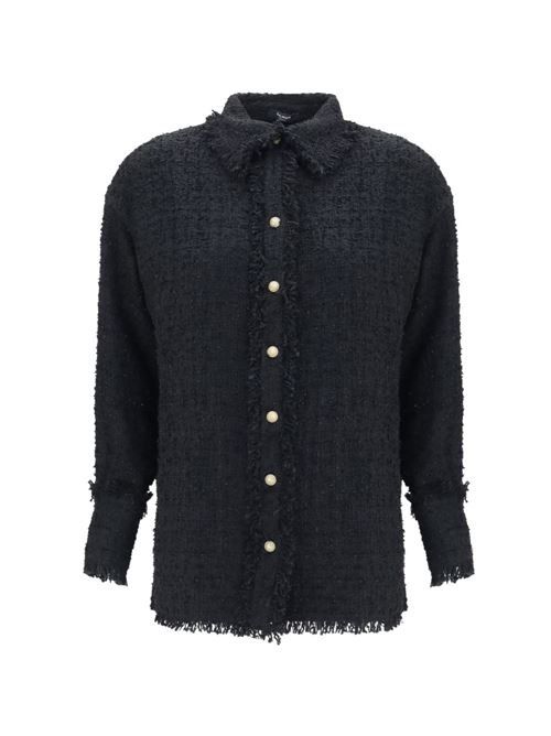 BALMAIN ツイード オーバーシャ​​ツ 送料無料