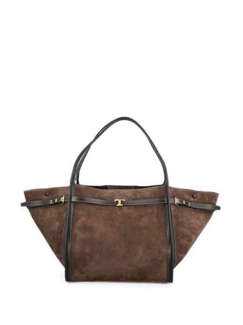 TOD'S T TIMELESS ミディアムレザートートバッグ 送料無料