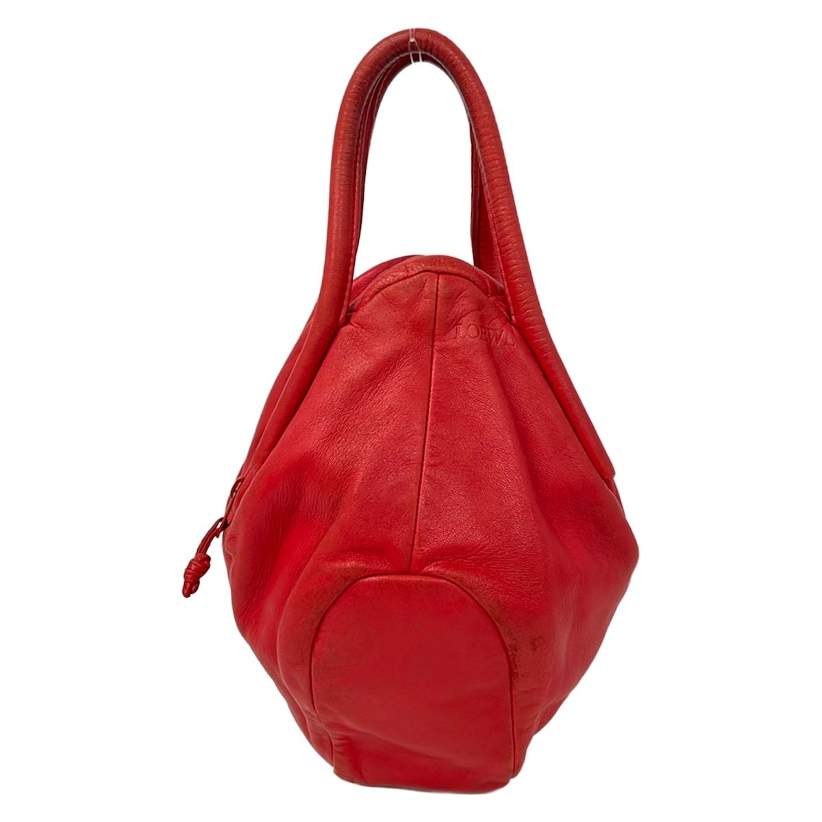 ロエベ　ハンドバック　赤色 LOEWE(ロエベ) ハンドバッグ - レッド ミニバッグ レザー - メルカリ