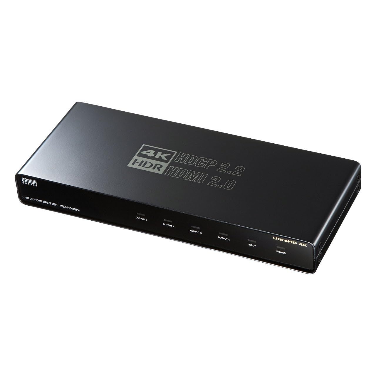 サンワサプライ HDMI分配器(4分配) 4K/60Hz・HDR対応 VGA-HDRSP4 [4ポート]