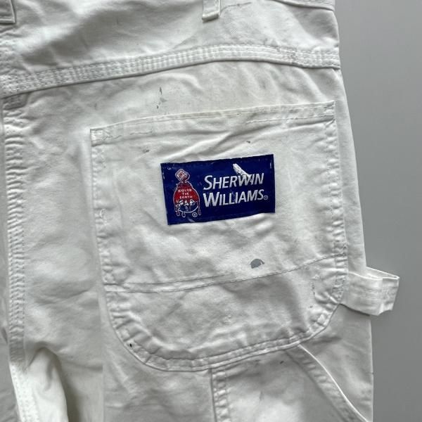 中古】Dickies×Sherwin Williams ペインターパンツ サイズ34×32 白